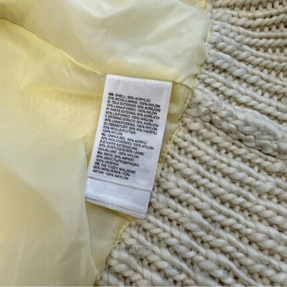 The North Face Men’s Cream Y2K Aztec Wool Knit Lined Cardigan Sweater L/C45 - Picture 12 of 15